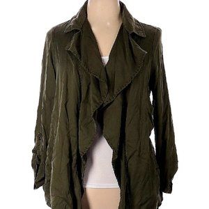 Peck & Peck Solid Green Jacket